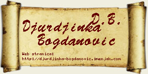 Đurđinka Bogdanović vizit kartica